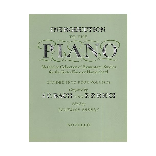J.C. Bach And F.P. Ricci: Introduction To The Piano Volume Three