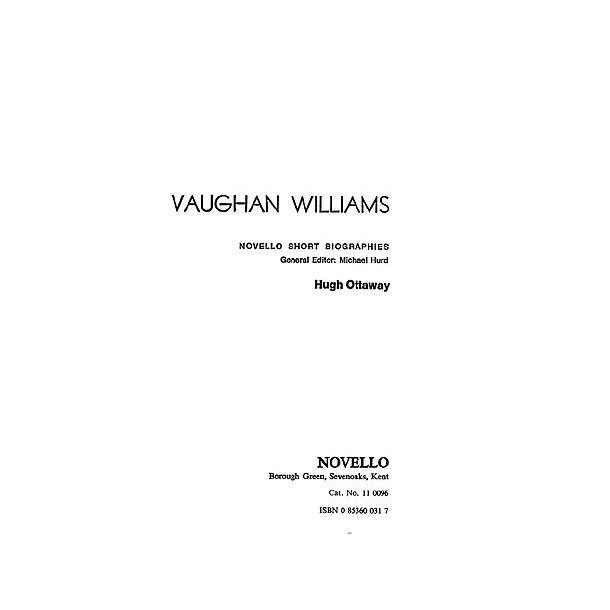 Vaughan Williams: Novello Short Biography