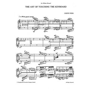 Judith Weir: The Art Of Touching The Keyboard For Piano