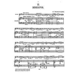 Mackenzie: Benedictus for Violin and Piano