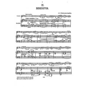 Mackenzie: Benedictus for Violin and Piano