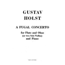 Gustav Holst: Fugal Concerto Op.40 No.2 (Flute, Oboe and Piano)