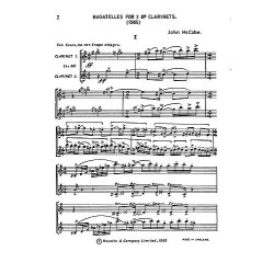 McCabe: John Bagatelles for Two Clarinets