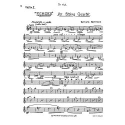 Herrmann: Echoes For String Quartet (Parts)