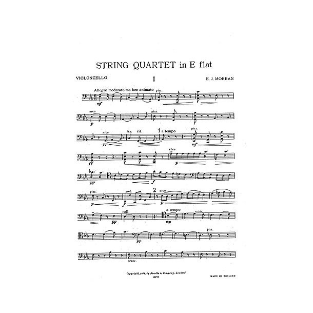 Moeran: String Quartet In E Flat (Parts)