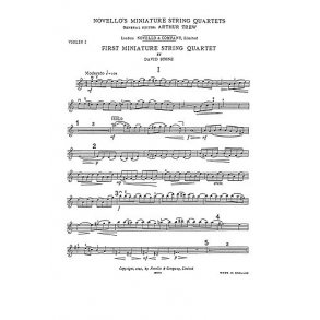 David Stone: Miniature Quartet No.1 Parts