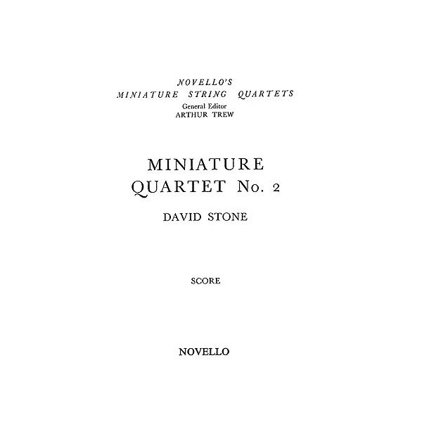 David Stone: Miniature Quartet No.2 Score