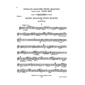 David Stone: Miniature Quartet No.2 Parts