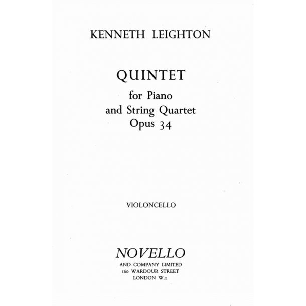 Kenneth Leighton: Piano Quintet Op.34