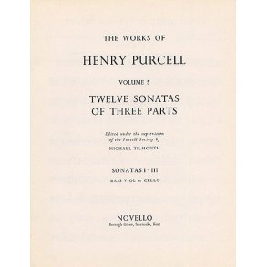 Henry Purcell:Twelve Sonatas Of Three Parts