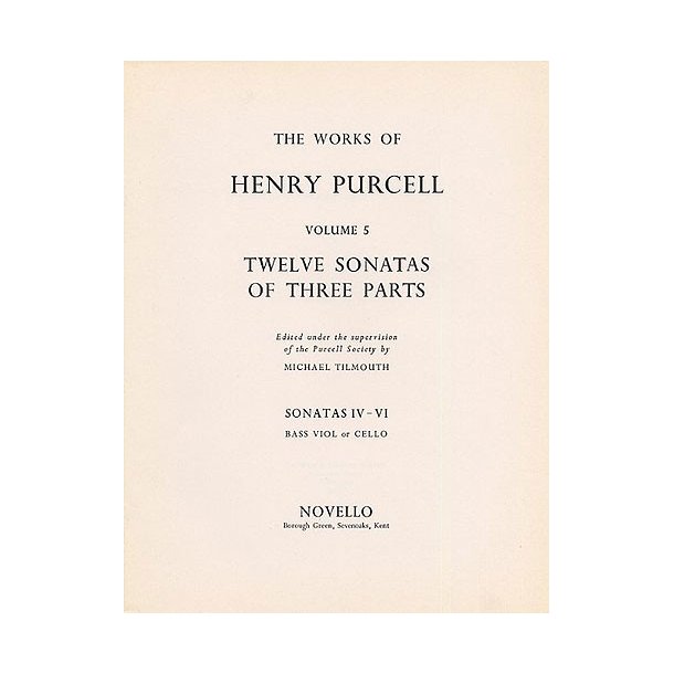 Henry Purcell: 12 Sonatas Of Three Parts (Sonatas IV-VI)