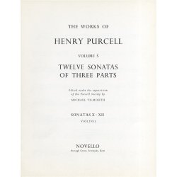 Henry Purcell: 12 Sonatas Of Three Parts For Violin 2 (Sonatas X-XII)