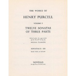 Henry Purcell: 12 Sonatas Of Three Parts (Sonatas X-XII)