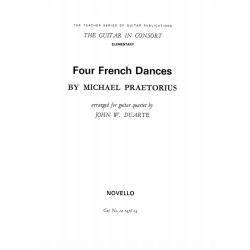 Praetorius: Four French Dances for Guitar