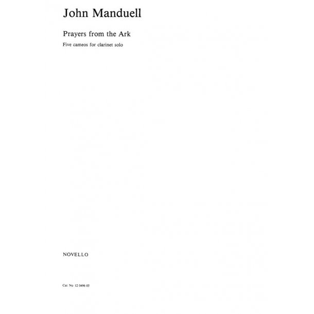 Manduell: Prayers From The Ark for Solo Clarinet