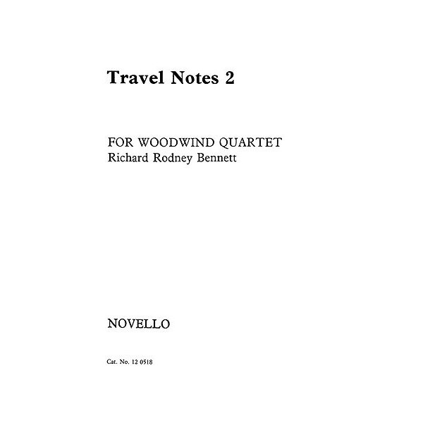 RR Bennett: Travel Notes for Woodwind Quartet - Book 2