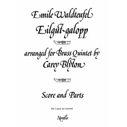 Waldteufel: Eilgut-galopp for Brass Quintet (Score and Parts)