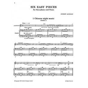Andrew Jackman: Six Easy Pieces for Saxophone and Piano