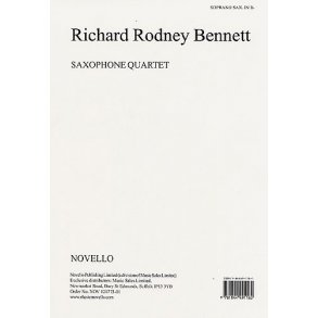 Richard Rodney Bennett: Saxophone Quartet (Parts)