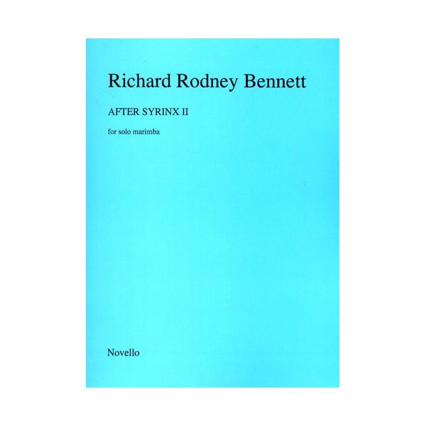 Richard Rodney Bennett: After Syrinx II For Solo Marimba