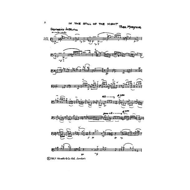 Thea Musgrave: In The Still Of The Night