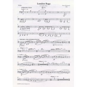 Peter Dickinson: London Rags For Brass Quintet (Parts)