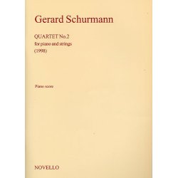 Gerard Schurmann: Quartet No.2 For Piano and Strings (Score/Parts)