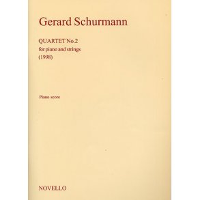 Gerard Schurmann: Quartet No.2 For Piano and Strings (Score/Parts)