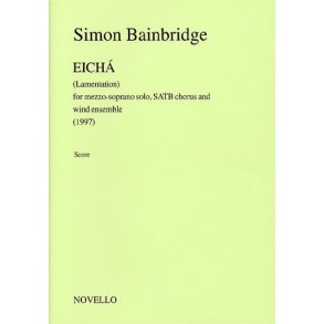 Simon Bainbridge: Eicha (Study Score)