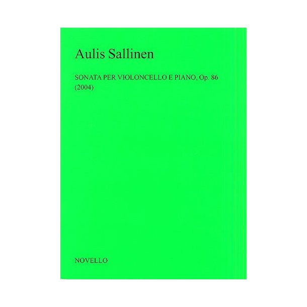 Aulis Sallinen: Sonata Per Violoncello E Piano Op.86