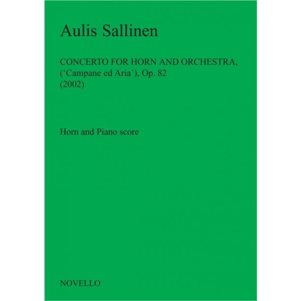 Aulis Sallinen: Horn Concerto (Horn/Piano Reduction)