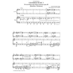 SALLINEN AULIS CHAMBER MUSIC V ACCORDION SOLO WITH PIANO REDUCTION BK