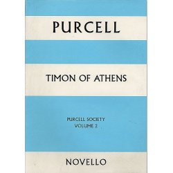Purcell Society Volume 2 - Timon Of Athens (Paperback Full Score)