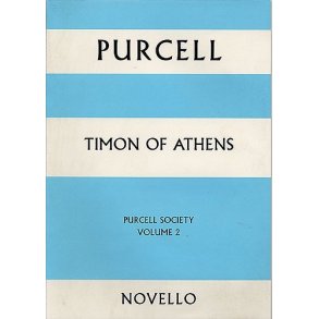 Purcell Society Volume 2 - Timon Of Athens (Paperback Full Score)