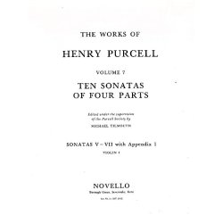 Henry Purcell: 10 Sonatas Of Four Parts For Violin 1 (Sonatas V-VII)