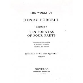 Henry Purcell: 10 Sonatas Of Four Parts For Violin 1 (Sonatas V-VII)