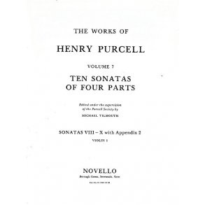 Henry Purcell: 10 Sonatas Of Four Parts For Violin 1 (Sonatas VIII-X)