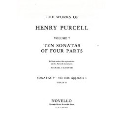 Henry Purcell: 10 Sonatas Of Four Parts Violin 2 (Sonatas V-VII)