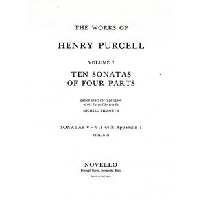 Henry Purcell: 10 Sonatas Of Four Parts Violin 2 (Sonatas V-VII)