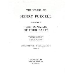 Henry Purcell: 10 Sonatas Of Four Parts Violin 2 (Sonatas VIII-X)