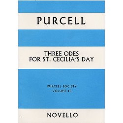 Purcell Society Volume 10 - Three Odes For St. Cecilia's Day (Full Score)