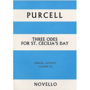 Purcell Society Volume 10 - Three Odes For St. Cecilia's Day (Full Score)