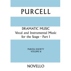 Purcell Society Volume 16 - Dramatic Music Part 1 (Full Score)
