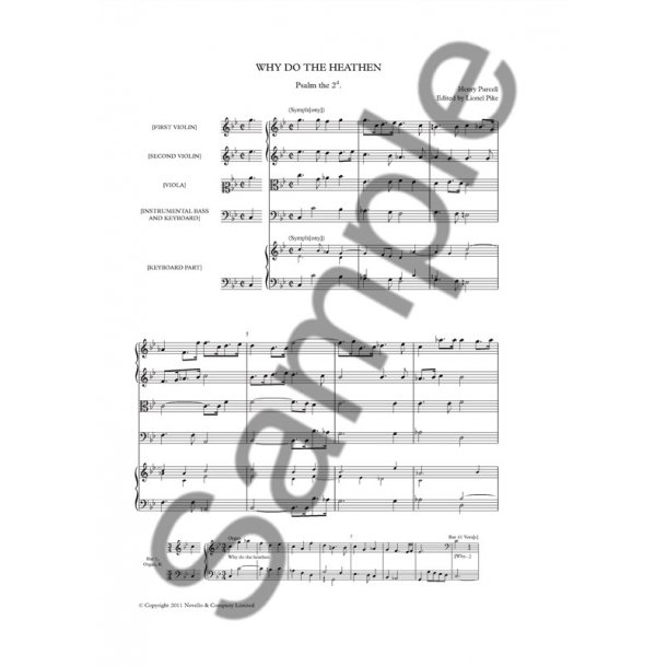 Henry Purcell: Why Do The Heathen