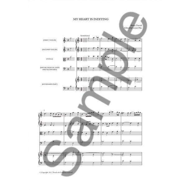 Henry Purcell: My Heart Is Inditing