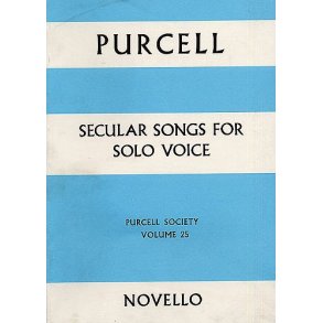 Purcell Society Volume 25 - Secular Songs For Solo Voice