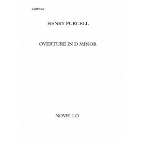 Henry Purcell: Overture In D Minor (String Parts)