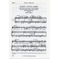 Bryan Kelly: Sleep Little Baby For Unison Voices