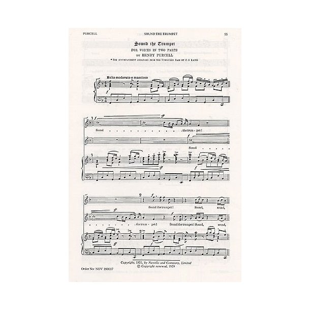 Henry Purcell: Sound the Trumpet