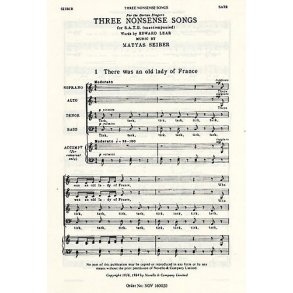 Matyas Seiber: Three Nonsense Songs